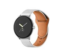 EMAIGlPO Correa de cuero Compatible con for Google Pixel Watch1/2, elegante y ligera, multicolor, compatible con correa de reloj for Google Pixel(White)