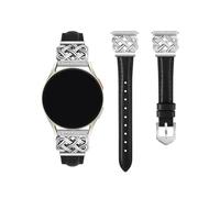 EMAIGlPO Correa de cuero compatible con for Samsung Galaxy Watch 7/6/5/4 Correa clásica 40/42/44/43/45/46/47 mm Active 2, correa de 20 mm for mujer