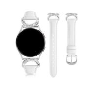 EMAIGlPO Correa de cuero compatible con for Samsung Galaxy Watch 7/6/5/4 Correa clásica for mujer