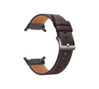 EMAIGlPO Correa de cuero compatible con for Samsung Galaxy Watch 7 Ultra de 47 mm Correas de reloj compatibles con for Galaxy Watch7Ultra Correa de reloj Accesorio de repuesto(Style 2 Dark brown)