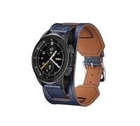 EMAIGlPO Correa de cuero de 20 mm y 22 mm apta for Samsung Galaxy Watch 6, 5, 4, 44 mm, 40 mm/Classic/Gear S3, pulsera apta for Huawei Watch 4/Pro/GT GT2 3(Dark blue,For other 22mm)