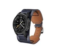 EMAIGlPO Correa de cuero de 20 mm y 22 mm apta for Samsung Galaxy Watch 6, 5, 4, 44 mm, 40 mm/Classic/Gear S3, pulsera apta for Huawei Watch 4/Pro/GT GT2 3(Lndigo blue,For other 22mm)
