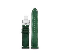 EMAIGlPO Correa de cuero vintage compatible con for G-SHOCK DW5600, GW-B5600, GW-M5610, DW-5600, GA 110, GA 120 y GA 2100.(Green-silver B)
