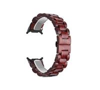 EMAIGlPO Correa de madera for hombre apta for Samsung Galaxy Watch Ultra 47mm correa de reloj de madera apta for SAMSUNG GALAXY ULTRA WATCH pulsera de 47MM(Black red)