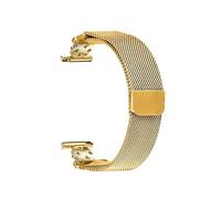 EMAIGlPO Correa de malla milanesa adecuada for Huawei Watch2 Correa de malla milanesa adecuada for Samsung Watch6 Correa de malla milanesa de acero inoxidable de 20 mm(Golden)