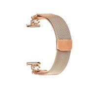 EMAIGlPO Correa de malla milanesa adecuada for Huawei Watch2 Correa de malla milanesa adecuada for Samsung Watch6 Correa de malla milanesa de acero inoxidable de 20 mm(Rose gold)