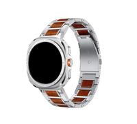 EMAIGlPO Correa de metal apta for Samsung Galaxy Watch Ultra de 47 mm, pulsera deportiva de acero inoxidable en palisandro, pulsera apta for Galaxy Watch 7 Ultra(Silver)
