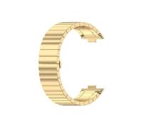 EMAIGlPO Correa de Metal de acero inoxidable apta for Huawei Watch Fit 3, pulsera de repuesto for reloj, pulseras, correas for hombres y mujeres(Gold)