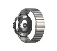 EMAIGlPO Correa de Metal de titanio sin huecos apta for Samsung Galaxy Watch Ultra 47mm banda for Galaxy Watch 7 Ultra 47MM pulsera impermeable(Titanium color)