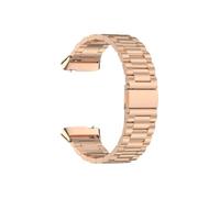 EMAIGlPO Correa de metal sin espacios apta for Redmi Watch 3 Correa activa de acero inoxidable Pulsera apta for Xiaomi/Redmi Watch 3 Lite Pulsera Correa de reloj(Rose gold,For Redmi 3 Lite)