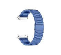 EMAIGlPO Correa de metal sin espacios apta for Redmi Watch 3 Correa activa de acero inoxidable Pulsera apta for Xiaomi/Redmi Watch 3 Lite Pulsera Correa de reloj(Blue,For Redmi 3 Active)