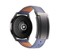 EMAIGlPO Correa de reloj con hebilla plegable en forma de T de cuero de doble cara con cera de aceite y ajuste adecuado for Samsung Watch6/Huawei GT5/Xiaomi S4.