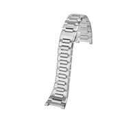 EMAIGlPO Correa de reloj con muescas for hombre Ferragamo, serie deportiva, tres ojos, F80, F-80, correa de reloj de acero inoxidable de precisión sólida, 26mm(Silver)