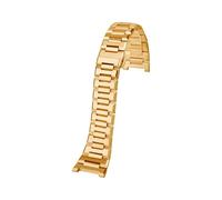 EMAIGlPO Correa de reloj con muescas for hombre Ferragamo, serie deportiva, tres ojos, F80, F-80, correa de reloj de acero inoxidable de precisión sólida, 26mm(Gold)