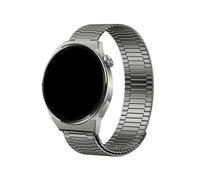 EMAIGlPO Correa de reloj de acero inoxidable de 22 mm con cadena de bambú y lazo for Huawei GT5/GT4/Watch 3 Pro(Grey)