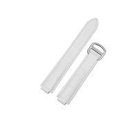 EMAIGlPO Correa de reloj de cuero genuino de 16mm, 18mm, 20mm, correa de piel de vaca, hebilla desplegable, correas de reloj aptas for Cartier Tank Solo Blue Ballon(Blue Light Blue,22-14mm)