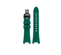 EMAIGlPO Correa de reloj de gel de sílice de 26mm compatible con for Hamilton H78716333/H78716983, correa de reloj deportiva de goma suave resistente al agua en negro, verde y naranja(Green-black-B)