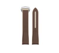 EMAIGlPO Correa de reloj de goma apta for Omega X Swatch Joint MoonSwatch Correa de reloj de 20 mm apta for Lava LUCES POLARES DESERT MOONPHASE Banda de relojes blanca(Brown matte SR)
