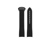 EMAIGlPO Correa de reloj de goma apta for Omega X Swatch Joint MoonSwatch Correa de reloj de 20 mm apta for Lava LUCES POLARES DESERT MOONPHASE Banda de relojes blanca(Black Bk bukle)