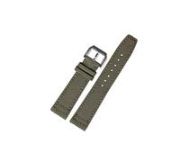 EMAIGlPO Correa de reloj de nailon ajuste Universal for IWC Pilot Fit for correa de reloj serie Portugal Iw388002/Iw371446 verde militar 20 | 21mm(Green-Black-K10,20mm)