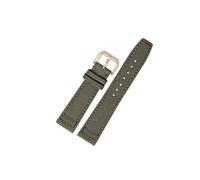 EMAIGlPO Correa de reloj de nailon ajuste Universal for IWC Pilot Fit for correa de reloj serie Portugal Iw388002/Iw371446 verde militar 20 | 21mm