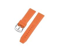 EMAIGlPO Correa de reloj de silicona de 16mm, 18mm, 20mm, 22mm y 24mm, correa de goma de liberación rápida, pulsera impermeable, pulsera deportiva de repuesto Universal(Orange,22mm)