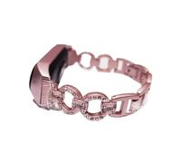 EMAIGlPO Correa de repuesto for reloj Xiaomi Mi Band 6, correa de metal con tachuelas, compatible con pulseras de repuesto for reloj(Pink,For Mi Band 5)