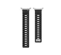 EMAIGlPO Correa de silicona adecuada for Samsung Watch7 Ultra Watch Correa de reloj con hebilla de silicona for uñas adecuada for Samsung Watch7 Correa Accesorios de reloj(Black+Silver)