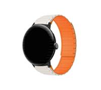 EMAIGlPO Correa de silicona apta for Google Pixel Watch 3 45mm Correa deportiva suave apta for GOOGLE PIXEL WATCH 3 45MM pulsera reemplazada(Black star orange)