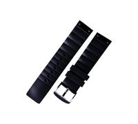 EMAIGlPO Correa de silicona apta for reloj Cartier Santos 100, correa negra de 23mm for hombre y mujer, accesorios deportivos impermeables de goma for reloj(Black black buckle)