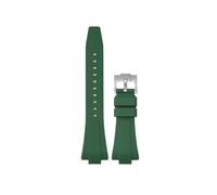 EMAIGlPO Correa de silicona apta for Tissot PRX serie 35MM/40MM, correa de goma de repuesto informal a la moda for hombres y mujeres(Darkgreen01,35mm-11mm)