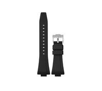 EMAIGlPO Correa de silicona apta for Tissot PRX serie 35MM/40MM, correa de goma de repuesto informal a la moda for hombres y mujeres(Black01,40mm-12mm)