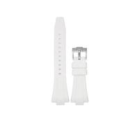 EMAIGlPO Correa de silicona apta for Tissot PRX serie 35MM/40MM, correa de goma de repuesto informal a la moda for hombres y mujeres(White01,35mm-11mm)