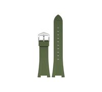EMAIGlPO Correa de silicona de caucho apta for Patek Philippe Nautilus 55711 5712 5726 5980 Accesorios de correa de reloj de interfaz cóncava especial 25 * 12 mm(Green)
