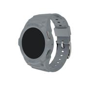 EMAIGlPO Correa de silicona + funda de PC compatible con for Samsung Galaxy Watch 7/6/5/4, Kit de 40MM y 44MM compatible con pulsera deportiva Samsung Watch(LH,40MM)