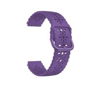 EMAIGlPO Correa de silicona hueca de 18 mm for Huawei Watch Gt5 Pro de 41 mm, pulsera for mujer for fiesta de bodas, adecuada for Huawei Watch Gt5 Pro de 42 mm(Deep purple,For GT5 GT4 41mm)