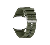 EMAIGlPO Correa de silicona + nailon apta for Samsung Galaxy Watch Ultra Correa 47mm pulsera deportiva funcional 7 47 mm(Army green)