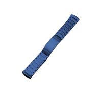EMAIGlPO Correa de titanio apta for Huawei Watch 4 Pro, pulsera de Metal sin huecos apta for Huawei Watch 4 Pro, banda de negocios for hombres(Blue)