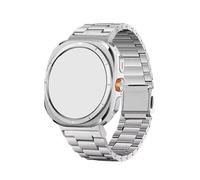 EMAIGlPO Correa de titanio apta for Samsung Galaxy Watch Ultra de 47 mm. Correa apta for GALAXY ULTRA de 47 mm, sin espacios, con extremo curvo, for hombre.(Silver)