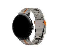EMAIGlPO Correa de titanio for hombre apta for Google Pixel Watch 3 pulsera de eslabones de banda de 45 mm apta for GOOGLE PIXEL 3 pulsera de 45 mm correa de reloj de negocios de metal(Silver silver)