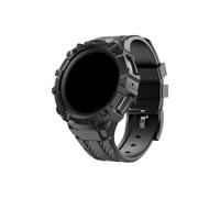 EMAIGlPO Correa de una pieza apta for Samsung Galaxy Watch5 Pro, banda de 45mm con funda protectora de parachoques, pulsera deportiva de silicona, pulsera sin espacios