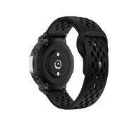 EMAIGlPO Correa deportiva de silicona transpirable, compatible con for Amazfit T-REX 3 y 2.(Black,For Amazfit T-REX 2)