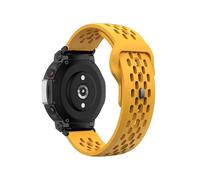 EMAIGlPO Correa deportiva de silicona transpirable, compatible con for Amazfit T-REX 3 y 2.(Yellow,For Amazfit T-REX 2Ultra)