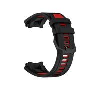EMAIGlPO Correa/estuche de silicona aptos for el kit de reemplazo del reloj for Huami Amazfit T-Rex 3(Black red)