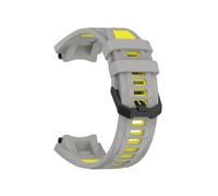 EMAIGlPO Correa/estuche de silicona aptos for el kit de reemplazo del reloj for Huami Amazfit T-Rex 3(Grey yellow)