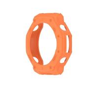 EMAIGlPO Correa/estuche de silicona aptos for el kit de reemplazo del reloj for Huami Amazfit T-Rex 3(Orange shell)