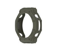 EMAIGlPO Correa/estuche de silicona aptos for el kit de reemplazo del reloj for Huami Amazfit T-Rex 3(Deep green shell)