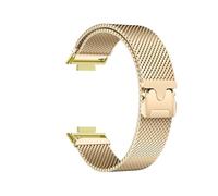 EMAIGlPO Correa milanesa compatible con for Huawei Watch Fit 3 2 1, repuesto de pulsera de metal(Gold,For huawei fit)