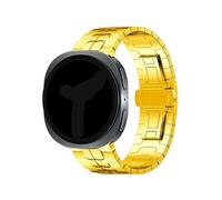 EMAIGlPO Correas de acero inoxidable Iron Man compatibles con for Samsung Galaxy Watch 8 (40 mm, 44 mm y 8 Classic, 46 mm)(Gold,For Galaxy Watch 8 40mm)