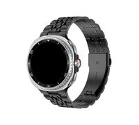 EMAIGlPO Correas de metal compatibles con for Samsung Galaxy Watch 8/8 Classic de 40 mm, 44 mm y 46 mm, de acero inoxidable.(Black,For Watch 8 Classic 46mm)